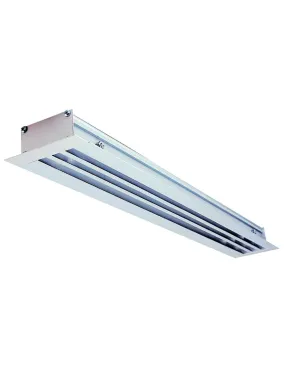 Diffuseur linéaire soufflage 2 fentes alu blanc avec registre ALD622 900mm ALDES 11051859