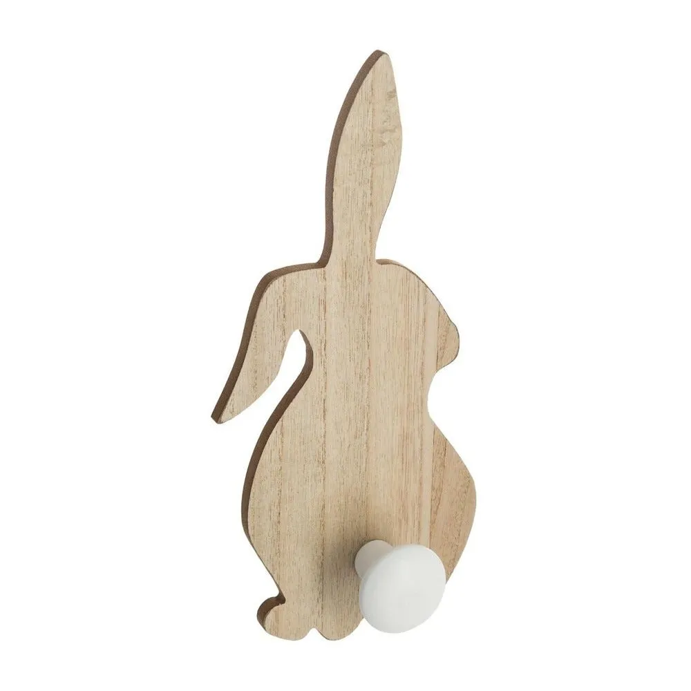 Patère enfant porte manteau lapin en bois