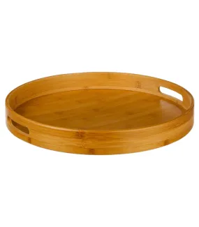 Plateau rond en bambou - 40cm