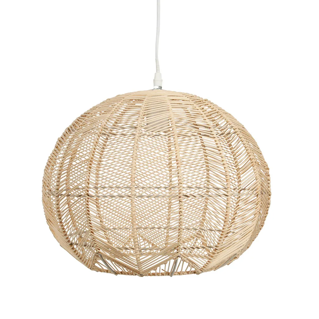 Suspension boule rotin 38x32cm - ATMOSPHERA 