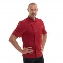 Veste de cuisine bordeaux Manches Courtes Nero - ROBUR
